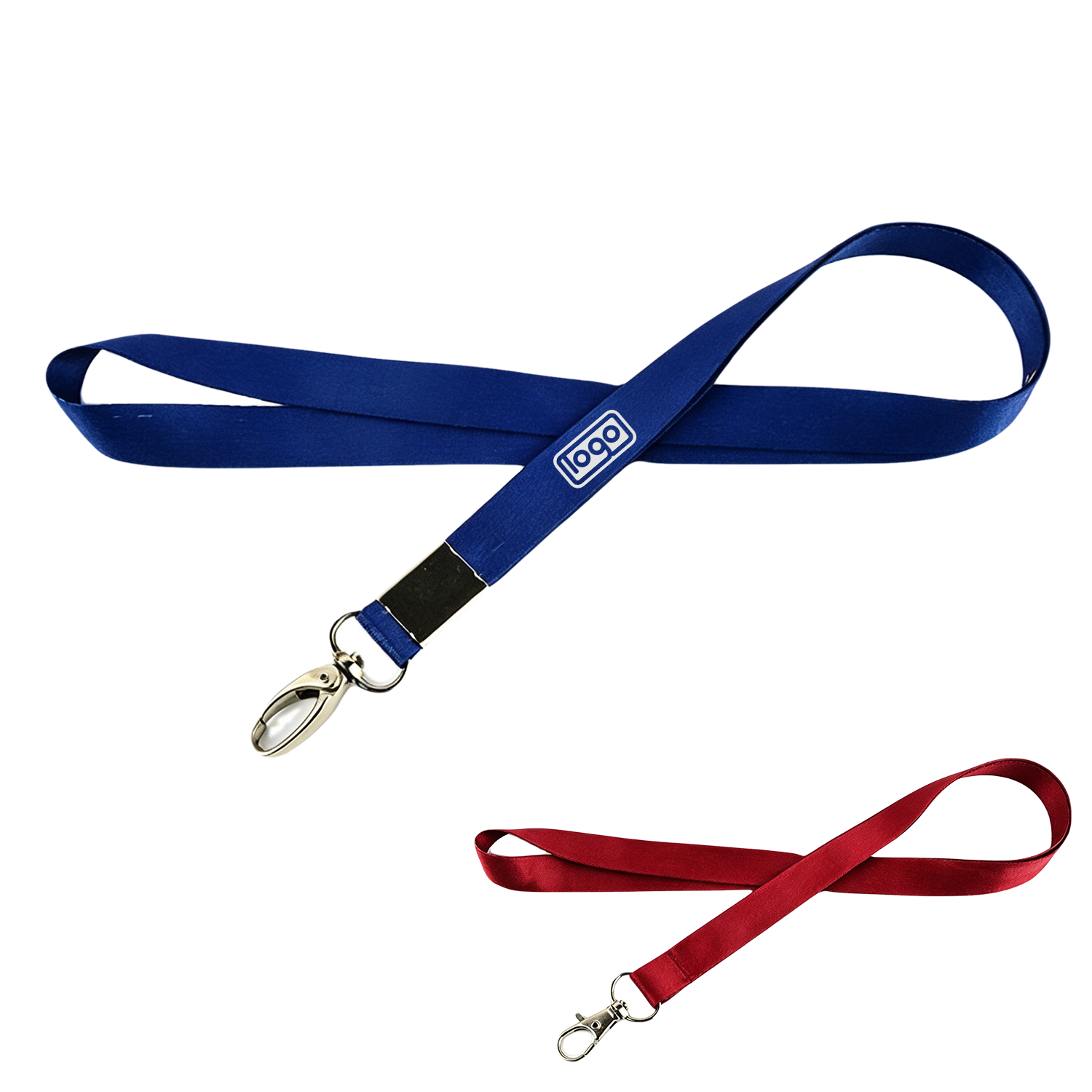 Customizable Polyester Lanyards with Metal Clip