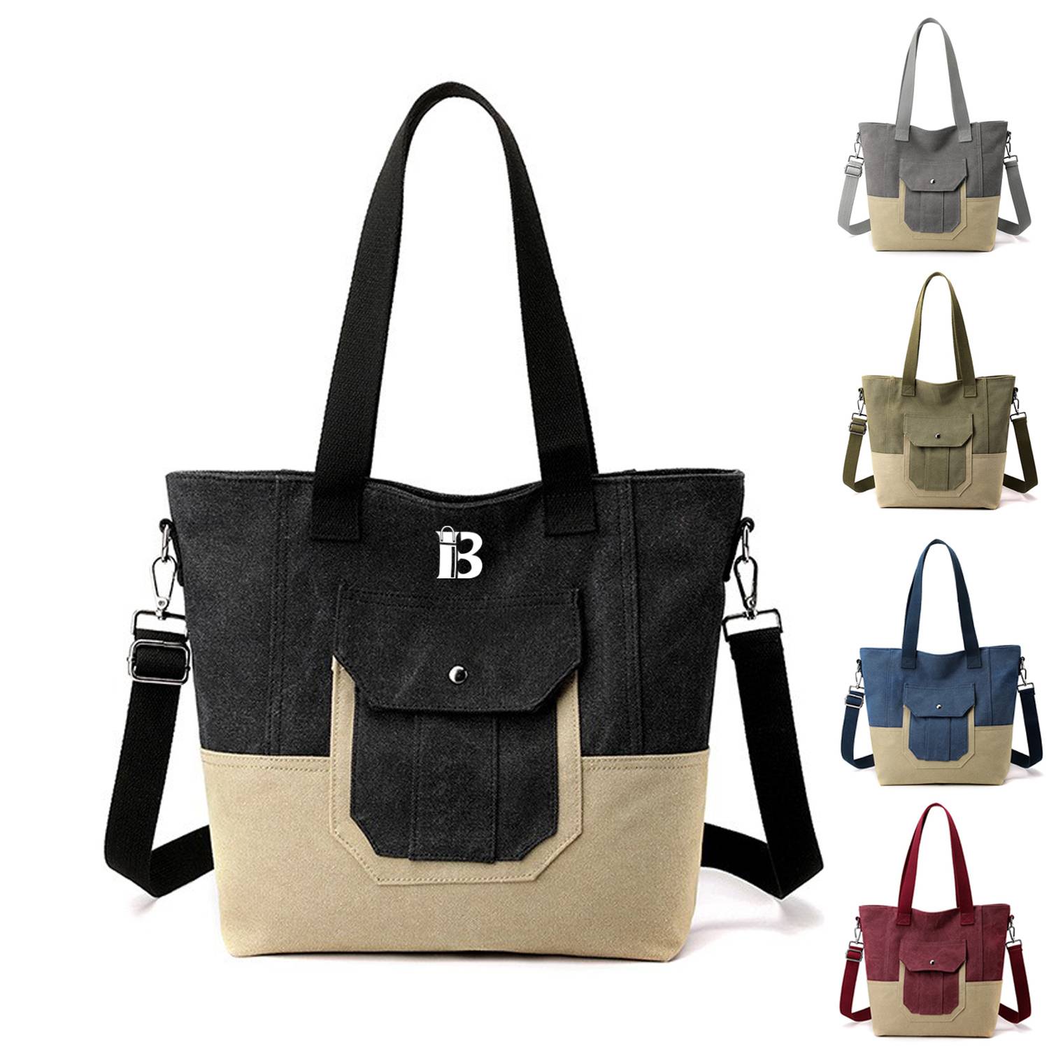 Canvas Laptop Tote Work Bag