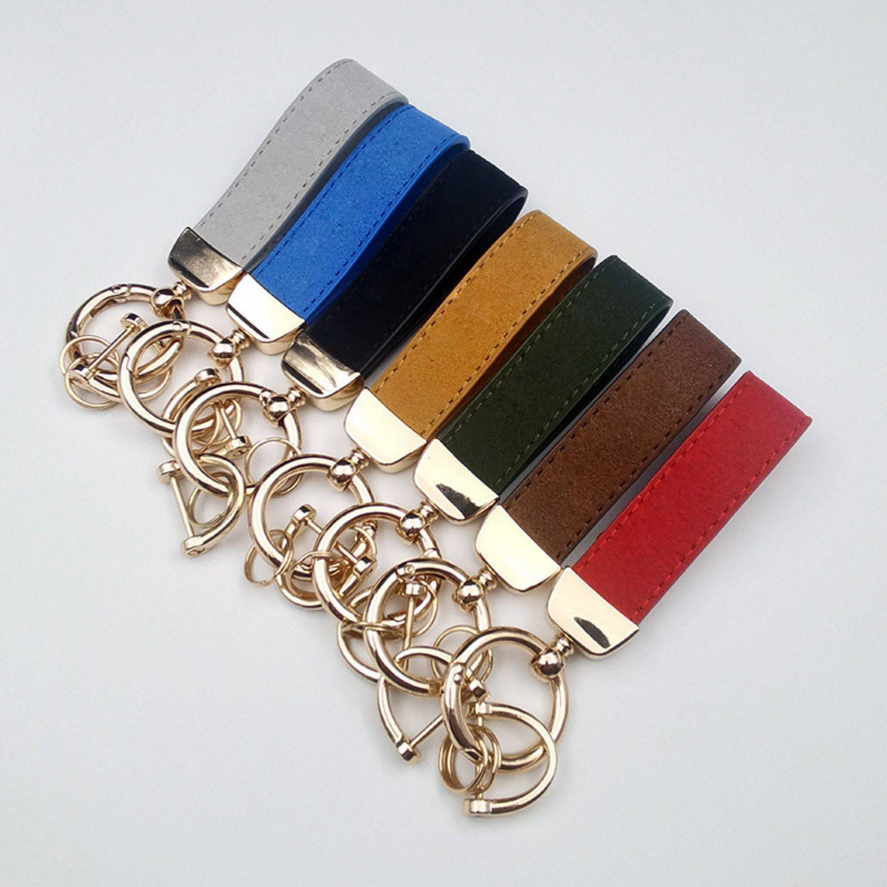 Universal Rotatable Leather Keychain 7