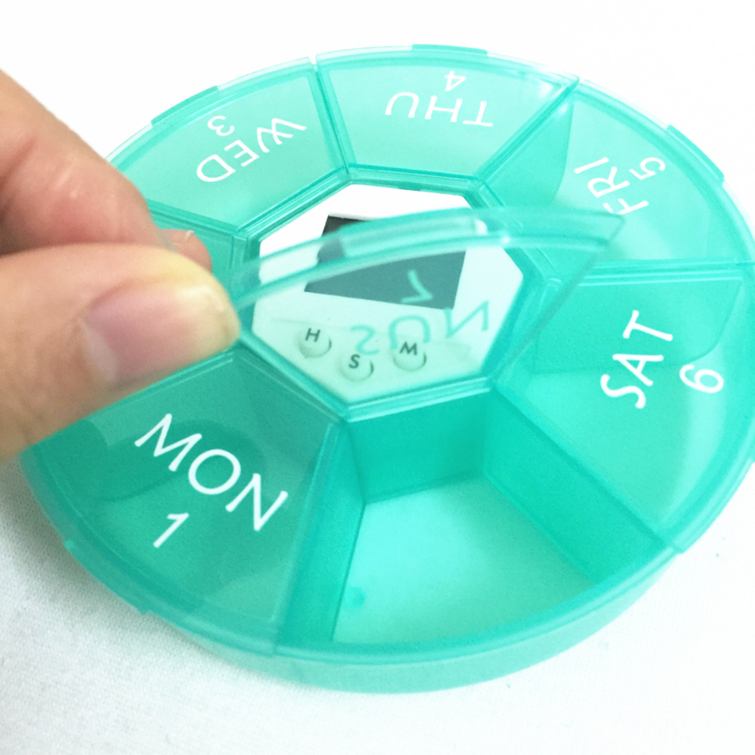 Compartment Electronic Pill Organizer w/ Alarm Clock 3