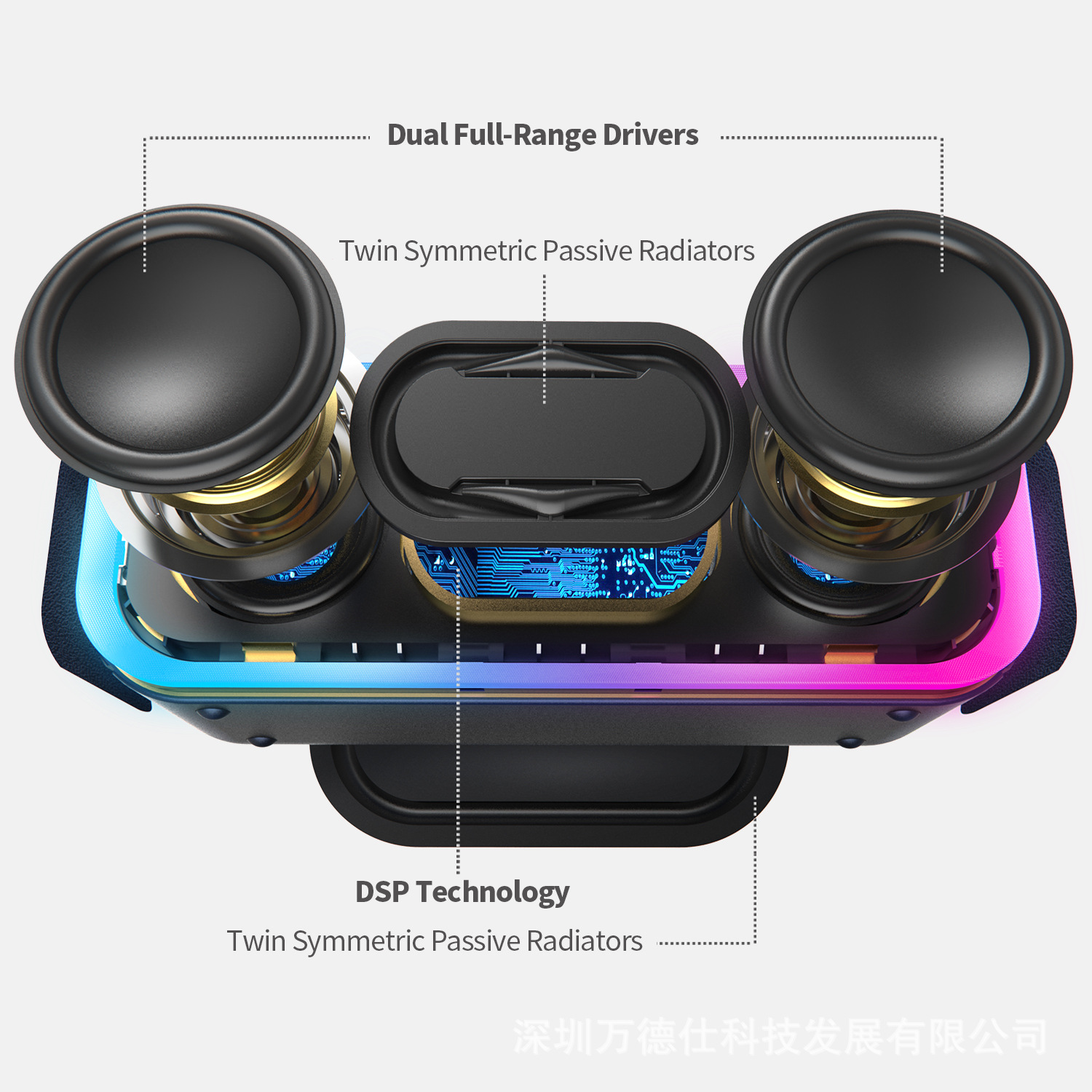 Outdoor Waterproof Wireless Bluetooth Speaker 3
