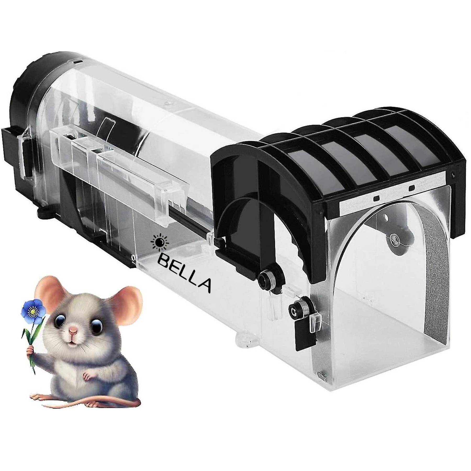 Abs Safe and non-toxic live catch plastic pedal rat trap