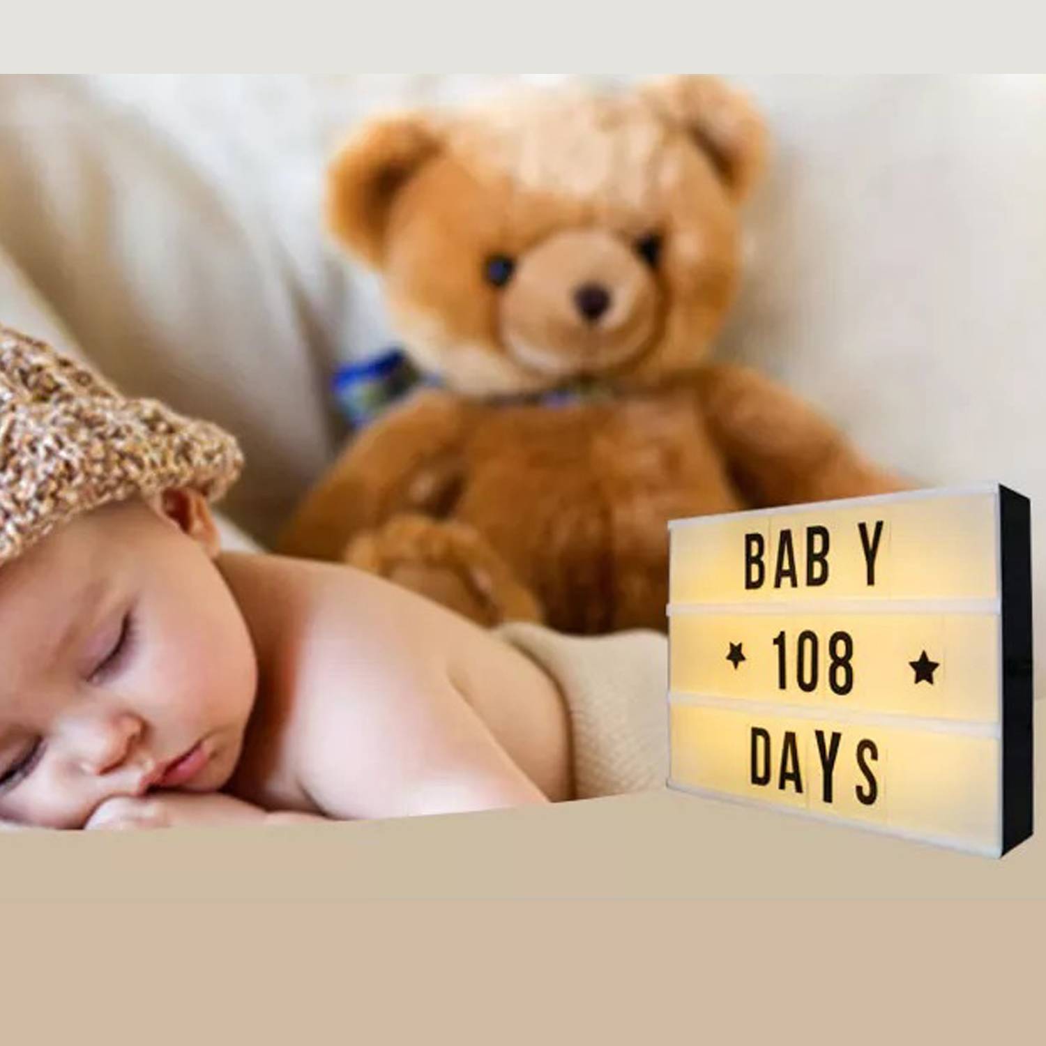 LED Light Box with 96 Letters & Numbers 5