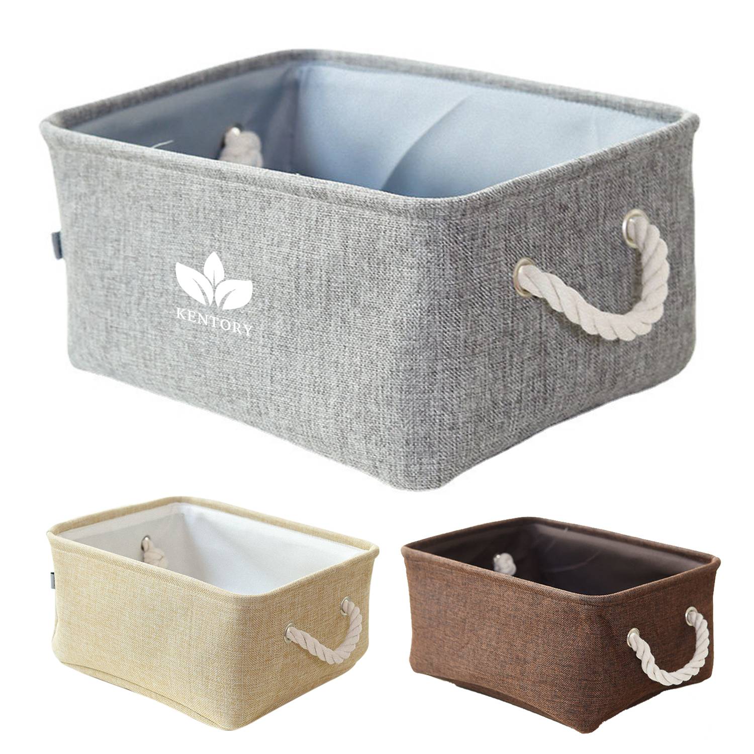 Storage Basket for Organizing with Handle