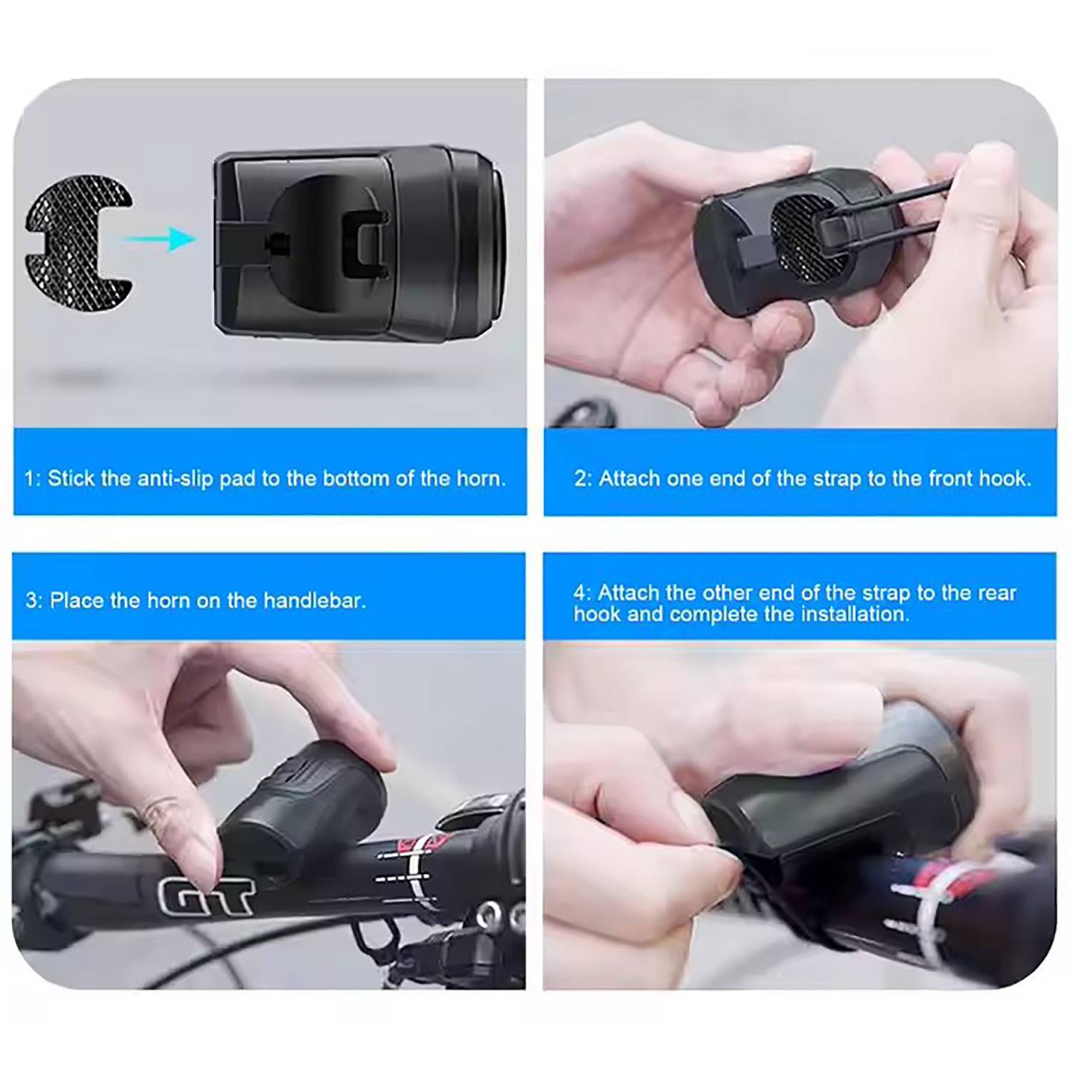 125dB Anti Theft Bicycle Electronic Alarm Horn 6