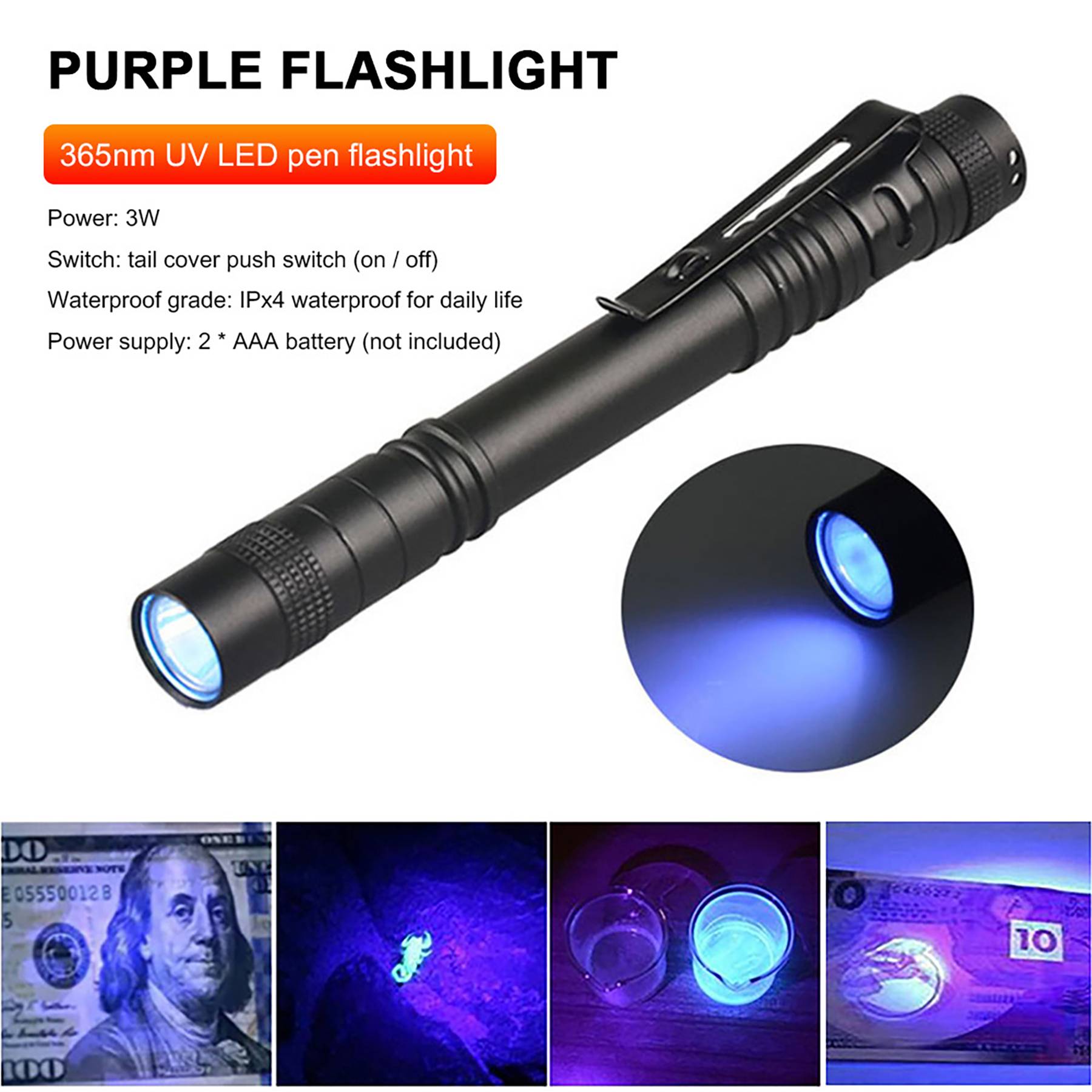 5.1" Professional Tactical Flashlight 4