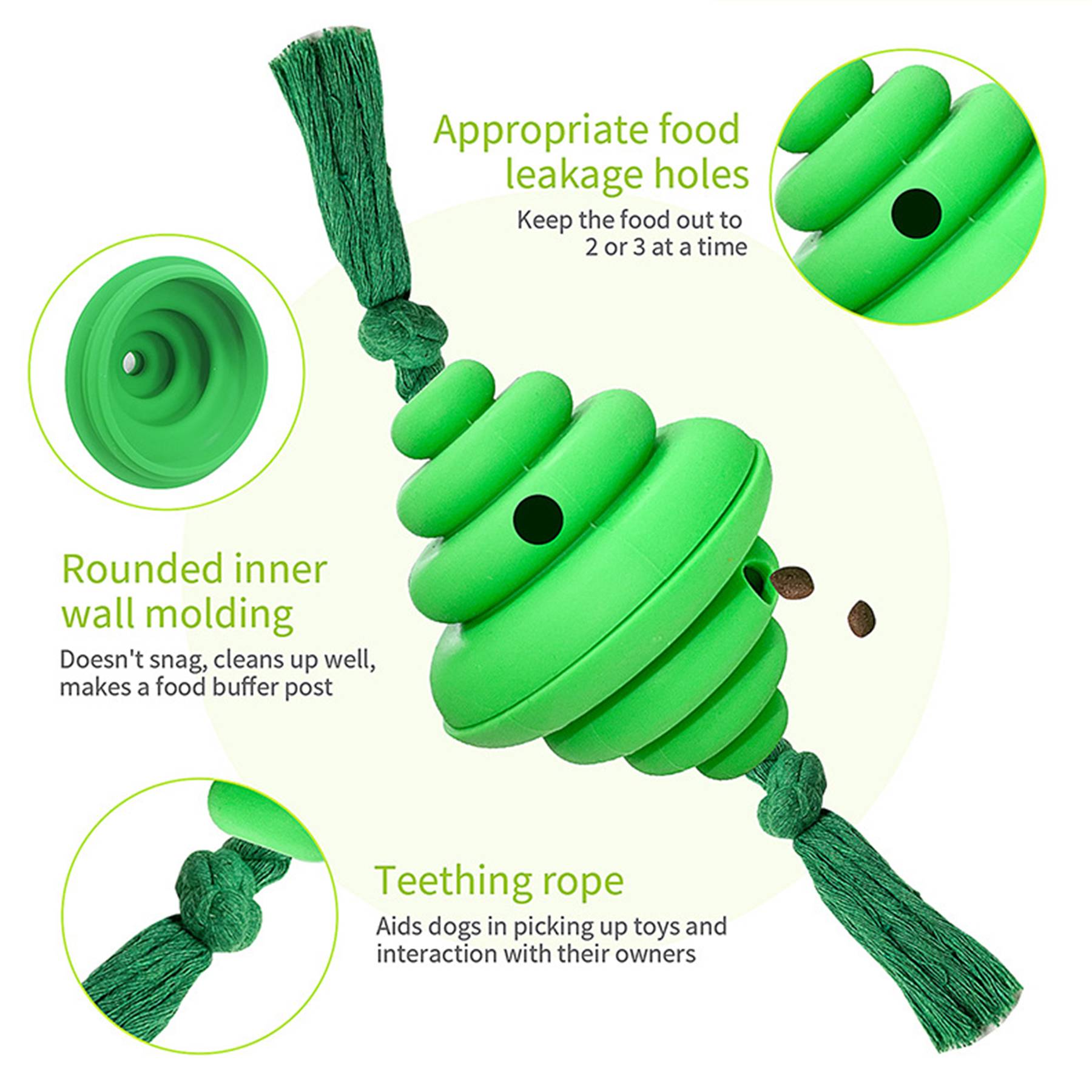 Siliconec Indestructible Aggressive Chewers Tough Dog Toys 2