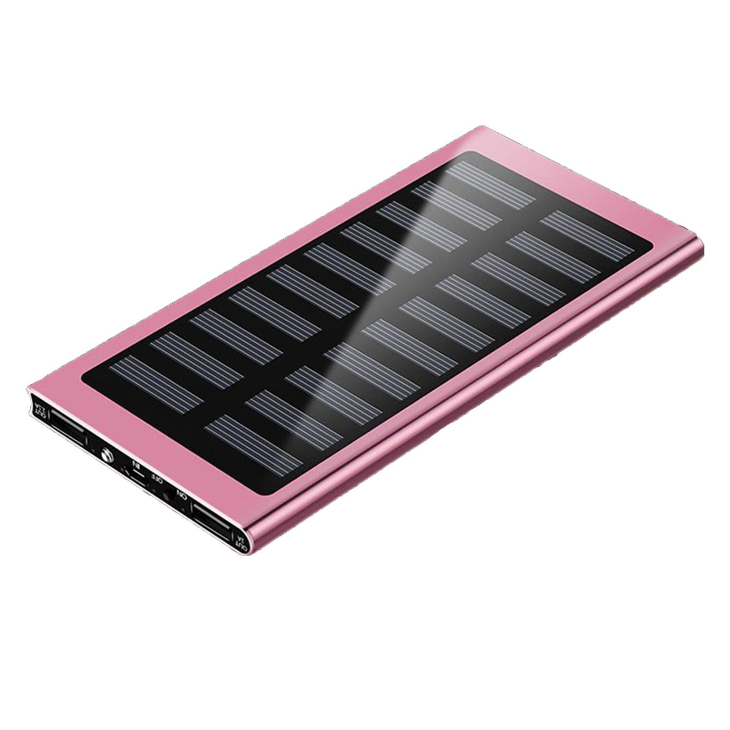 Dual USB 6000Mah Solar Power Bank With Flashlight 1