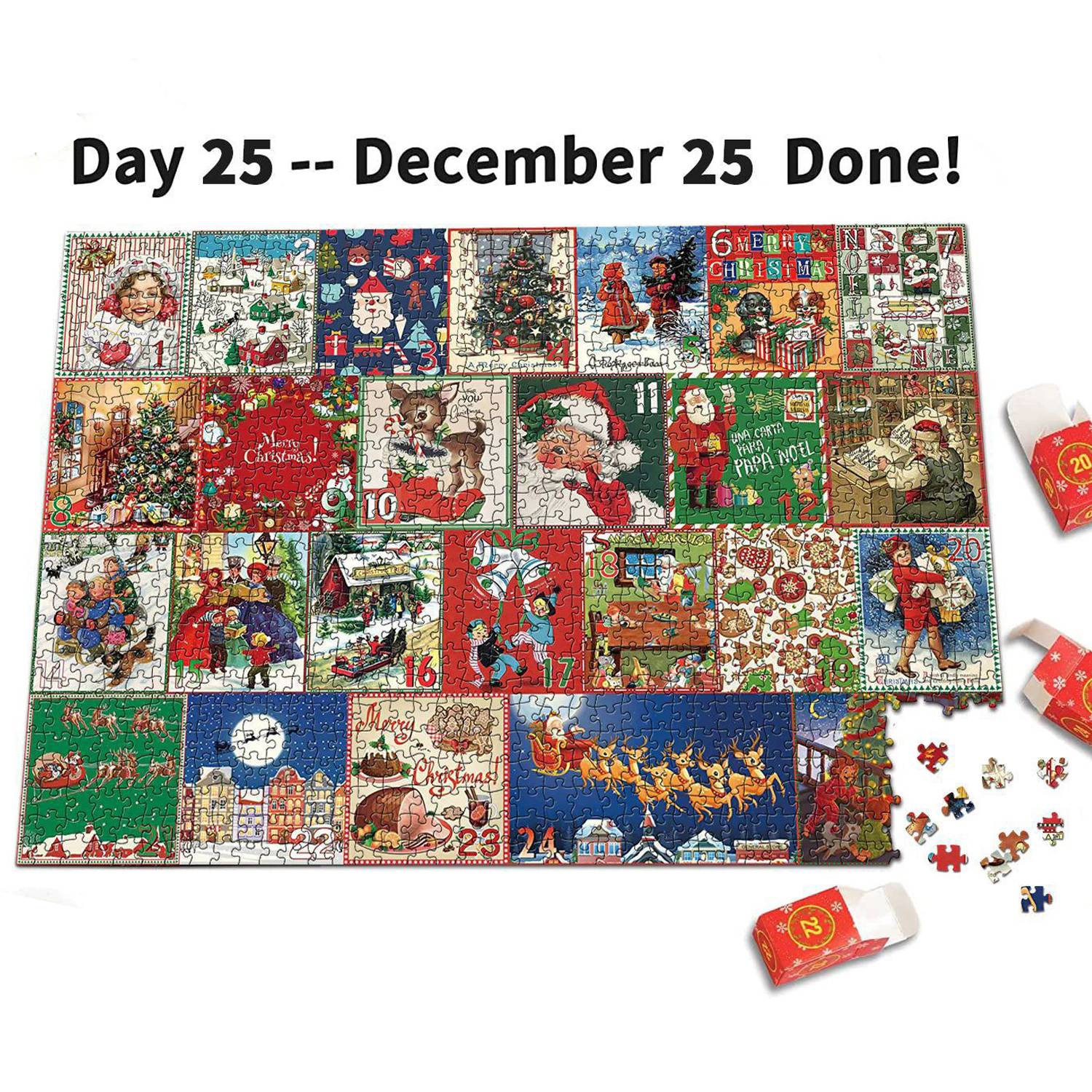 1000 Pieces Christmas Countdown Calendar Puzzle 4