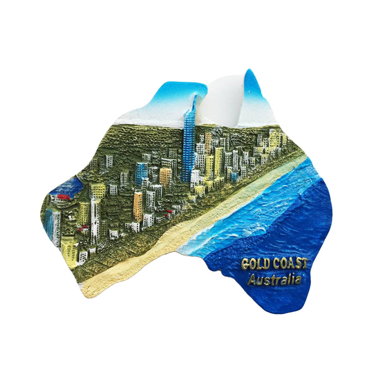 Australia Map Travel Fridge Magnet 7