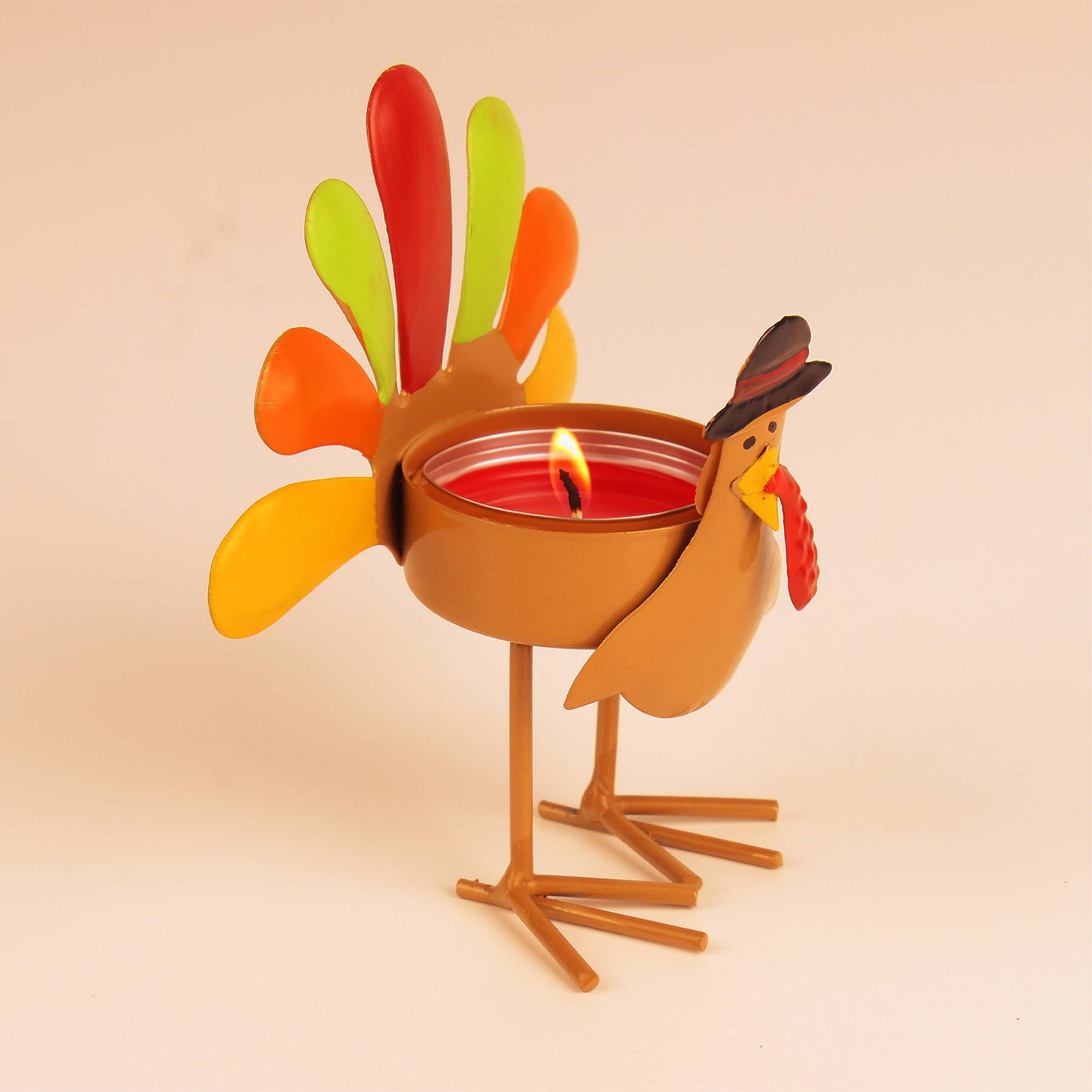 Thanksgiving Turkey Tealight Candle Holder 1