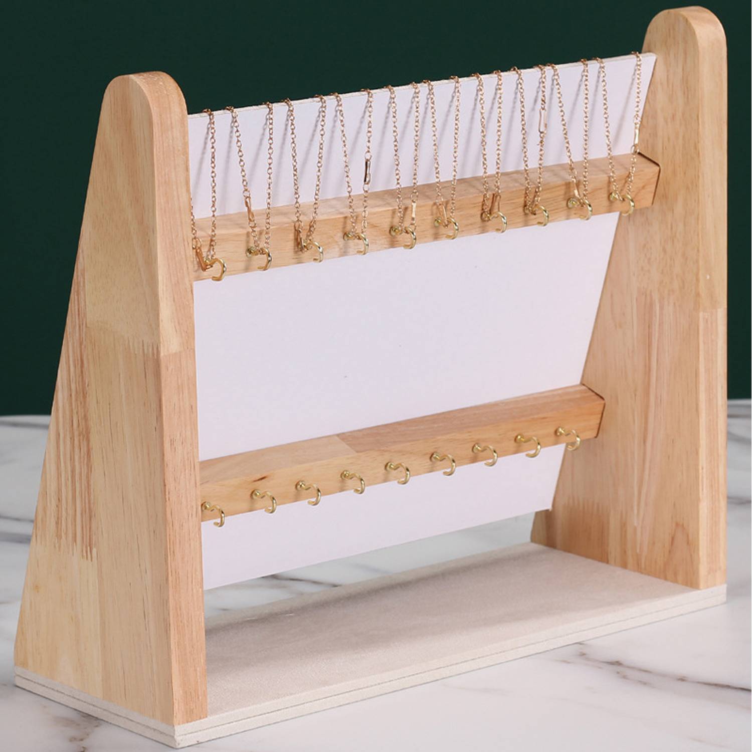 Wooden necklace & bracelet Jewelry holder 2