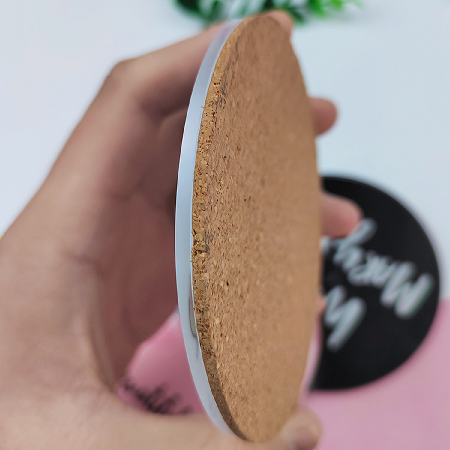 Acrylic Cork Coasters for Drinks 7