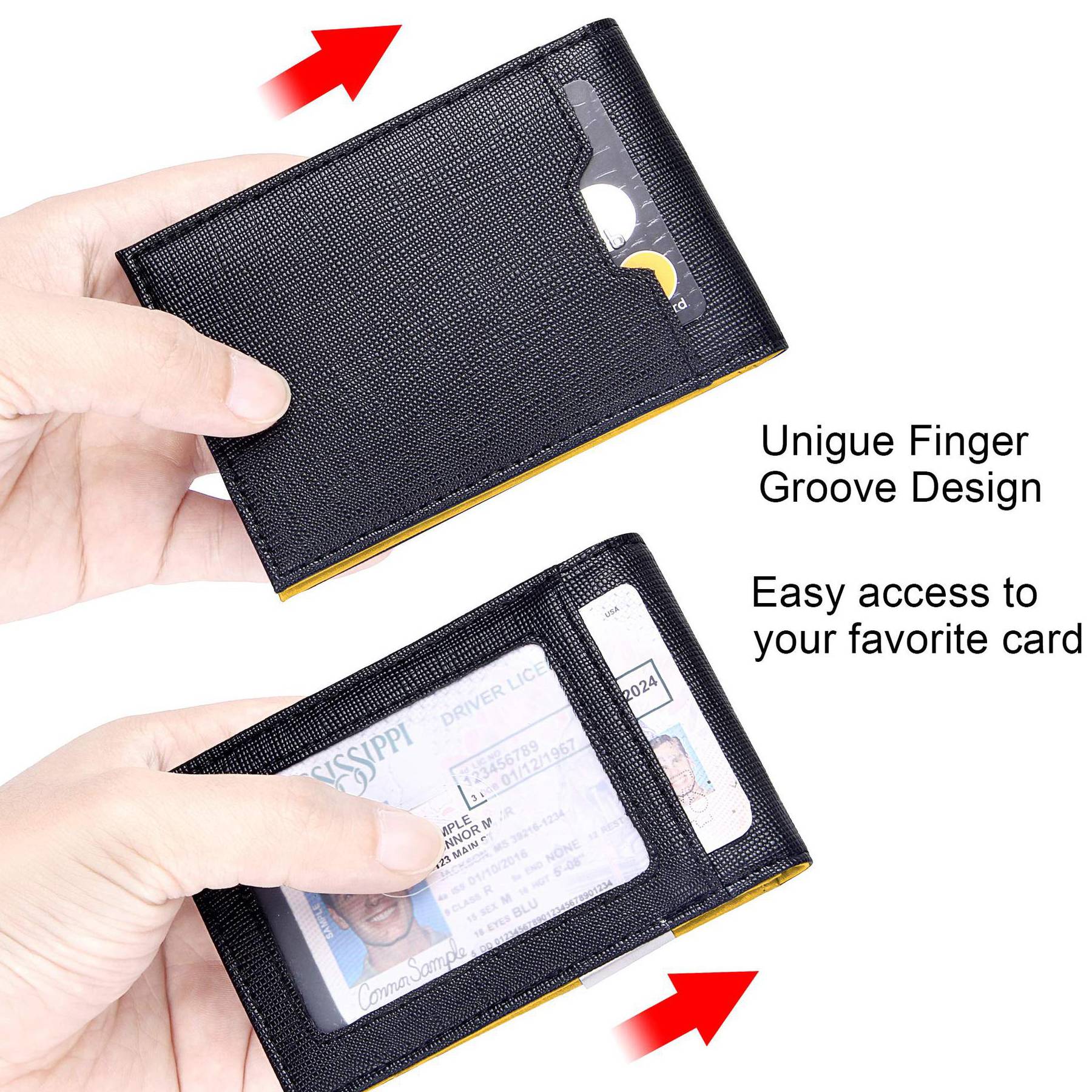 Genuine Leather Men's Ultrathin Anti-theft Wallet 4