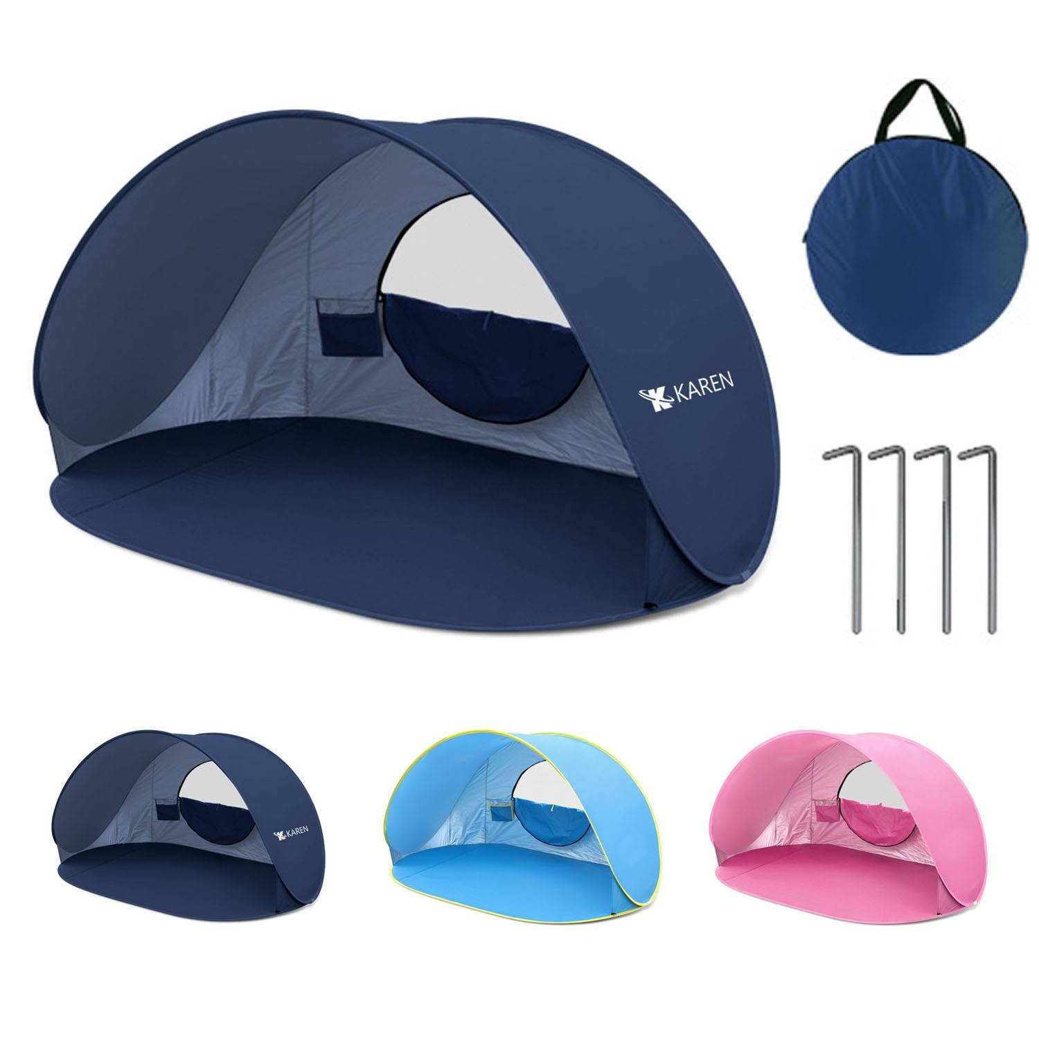 Portable Polyester Pop Up Camping Tent