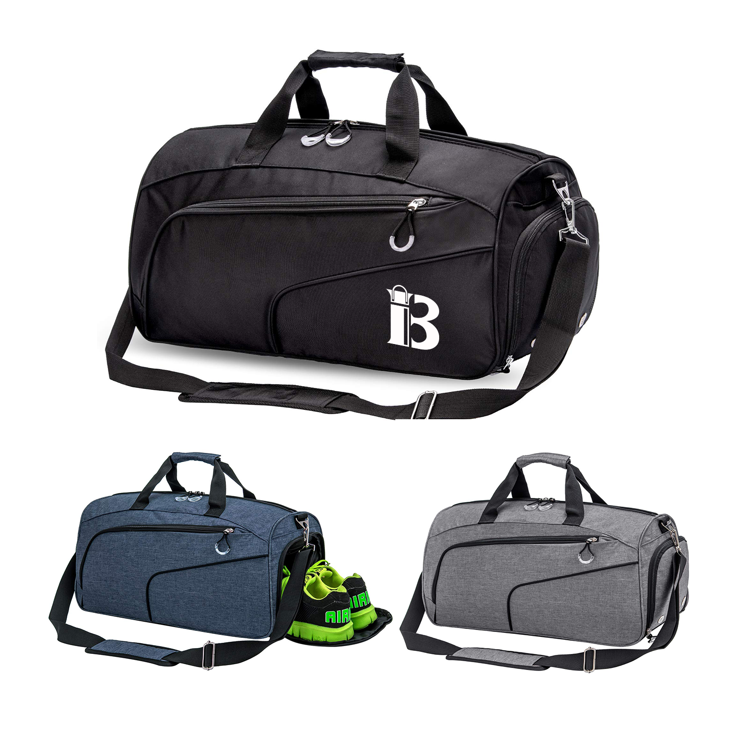 Sports Gym Bag with Shoes Compartment