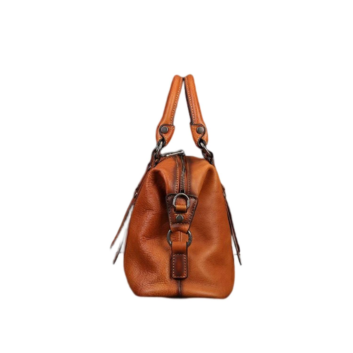 Genuine cowhide tote bag 5