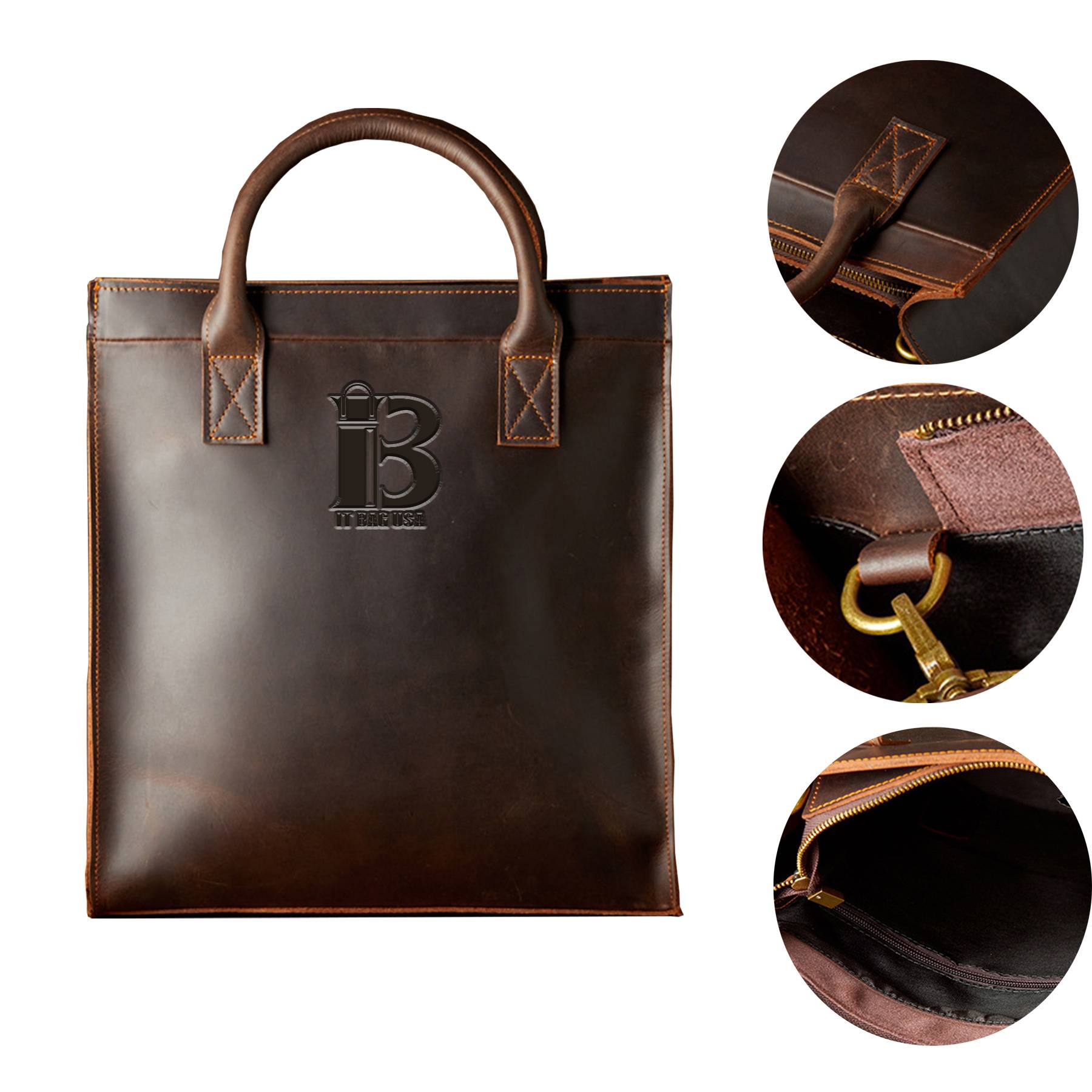 Genuine LeatherSoft cottonTote bag 3