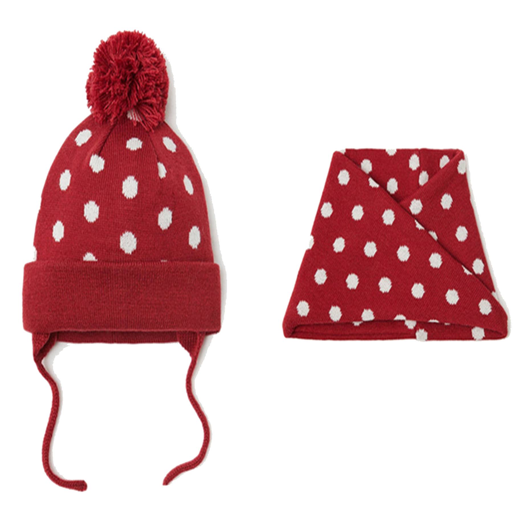 Winter Warm Knitted Baby Hat Scarf Set 5