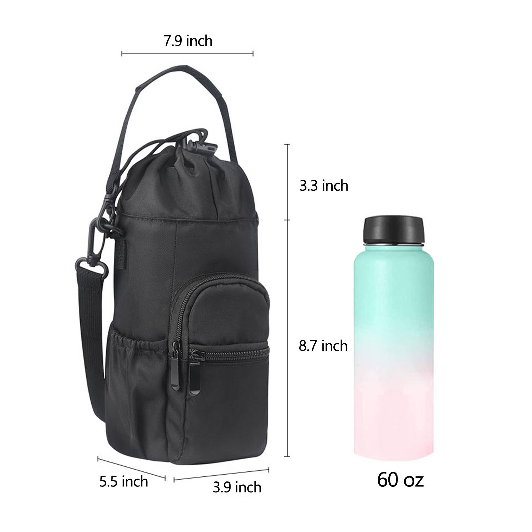 Water Bottle Carrier Crossbody Bag 10