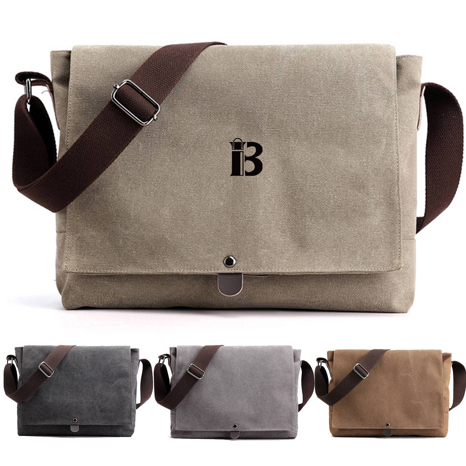 Canvas Cross-Body Bag Fashion Lightweight for Men