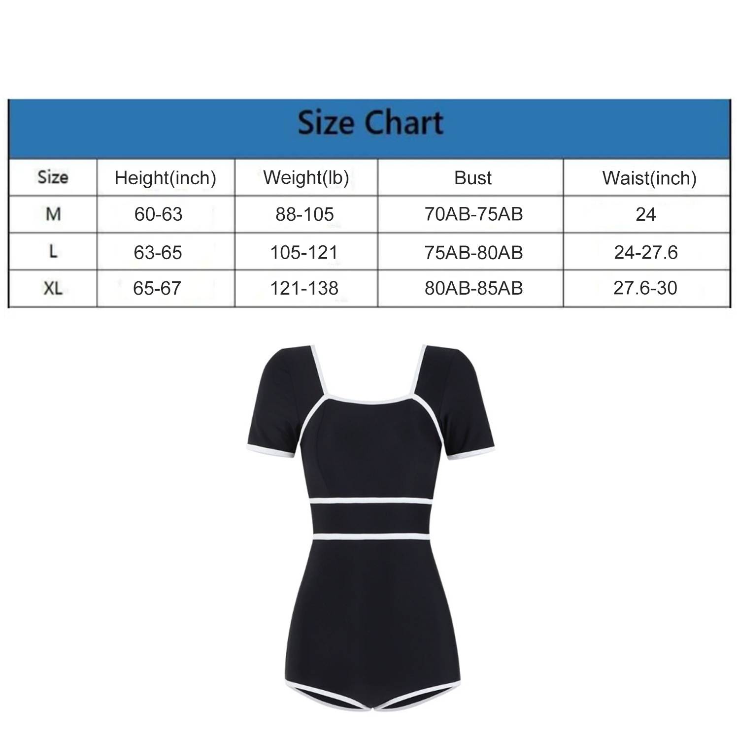Women's Polyester One-Piece Swimsuit w/ Skirt 3