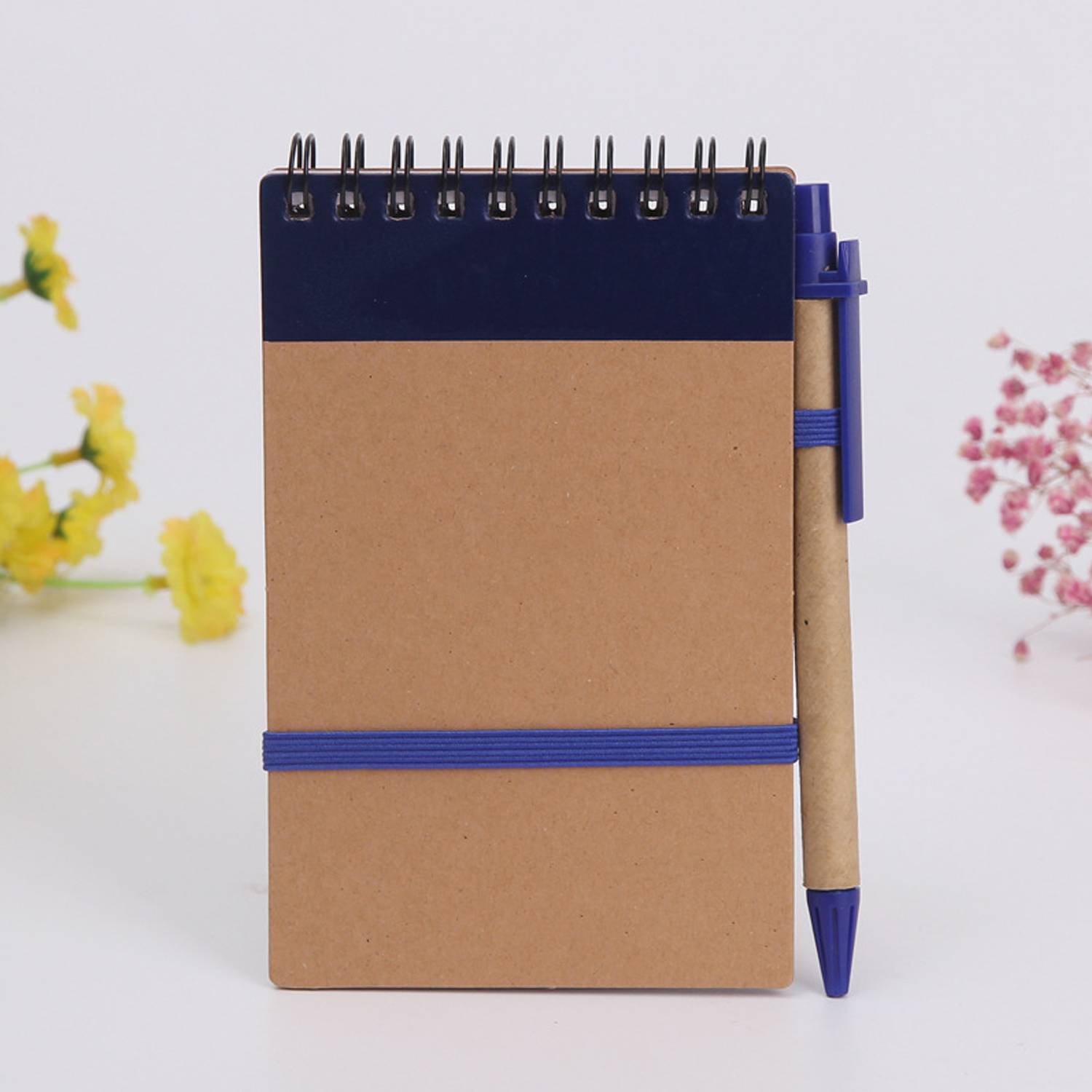 Recycled Spiral Jotter Notebook w/ Pen 1