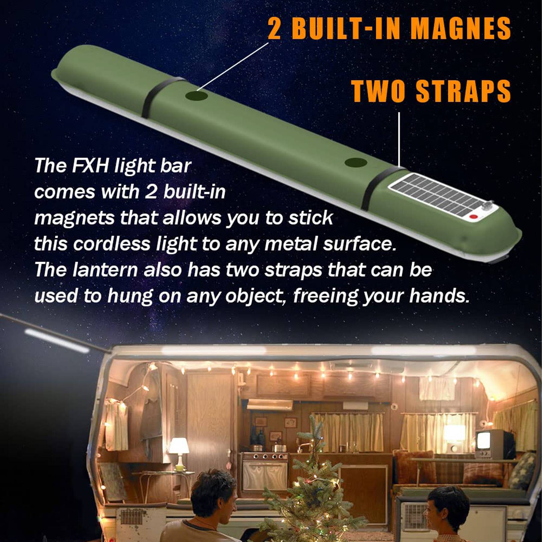 4000mAh Rechargeable Camp Lamp with Magnetic Attachment 4